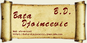 Bata Đoinčević vizit kartica